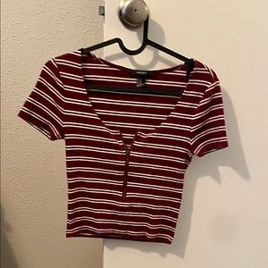 ❤️❤️ Forever 21 Burgundy Crop Top